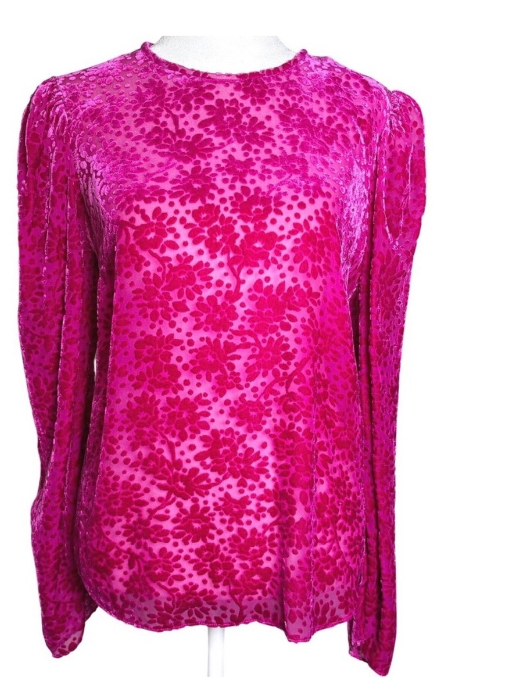 Veronica beard fuchsia Long-Sleeve Top